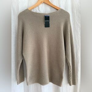 Lauren Ralph Lauren Women's Beige Crew Neck Sweater